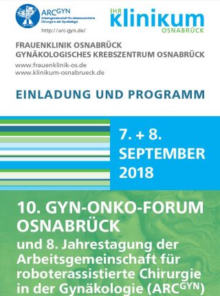 10. Gyn-Onko-Forum, Osnabrück, 07.-08. September 2018
